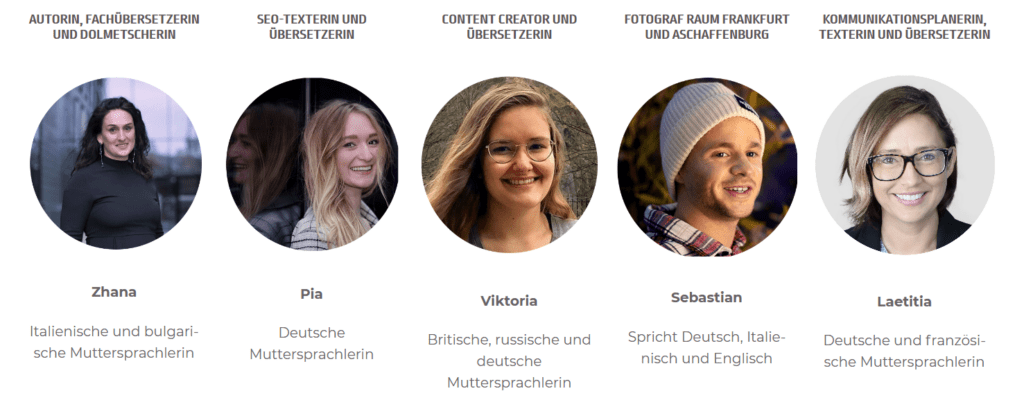 Texter und Übersetzer für Onlineauftritt
